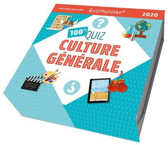 Couverture du livre « Quizmaniaks ; 100 % quiz culture générale (édition 2020) » de Yiannis Lhermet aux éditions Editions 365