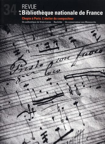 Couverture du livre « Chopin à Paris ; l'atelier du compositeur » de  aux éditions Bnf Editions