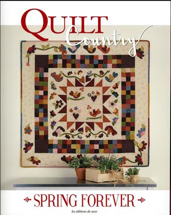 Couverture du livre « Quilt country T.52 ; spring forever » de  aux éditions De Saxe