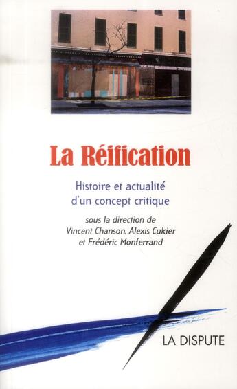 Couverture du livre « La réification » de  aux éditions Dispute