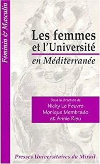 Couverture du livre « Les femmes et l'université en Méditerranée » de Membra Lefeuvre aux éditions Pu Du Midi