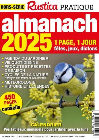 Couverture du livre « Hors serie rustica pratique almanach 2025 » de  aux éditions Rustica