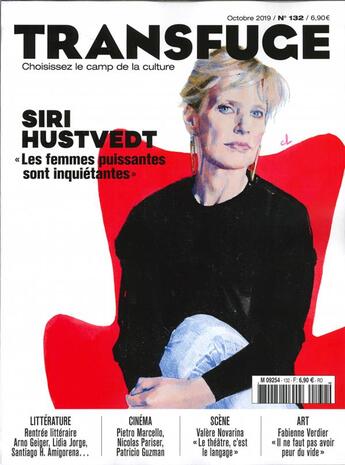 Couverture du livre « Transfuge n 132 - siri hustevedt- octobre 2019 » de  aux éditions Transfuge