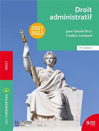 Couverture du livre « Droit administratif (édition 2021/2022) » de Jean-Claude Ricci et Frédéric Lombard aux éditions Hachette Education