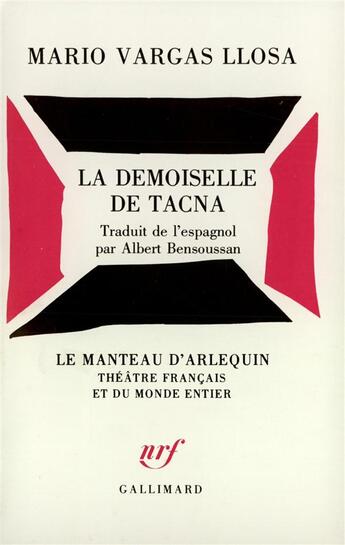 Couverture du livre « La demoiselle de Tacna » de Mario Vargas Llosa aux éditions Gallimard