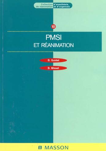 Couverture du livre « Pmsi et reanimation » de Guidet aux éditions Elsevier-masson