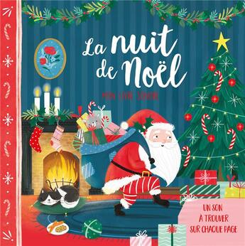 Couverture du livre « Mon livre sonore : la nuit de Noël » de Samara Hardy aux éditions 1 2 3 Soleil