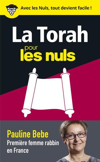 Couverture du livre « La Torah pour les nuls en 50 notions clés » de Pauline Bebe aux éditions First