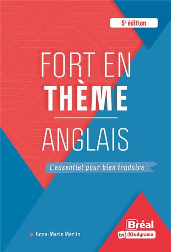 Couverture du livre « Fort en theme anglais - 5e edition » de Merlin Anne-Maire aux éditions Breal