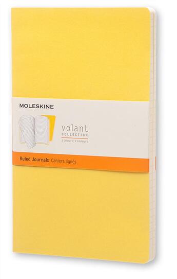 Couverture du livre « Carnet volant set de 2 ligne gd format jaune tournesol » de Moleskine aux éditions Moleskine