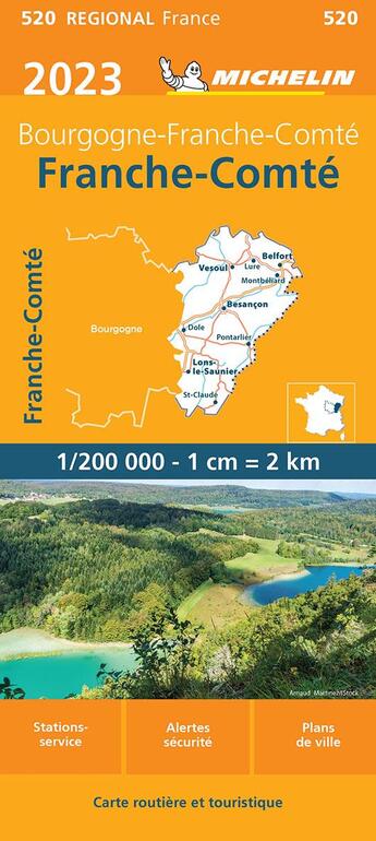 Couverture du livre « Franche-Comté (édition 2023) » de Collectif Michelin aux éditions Michelin