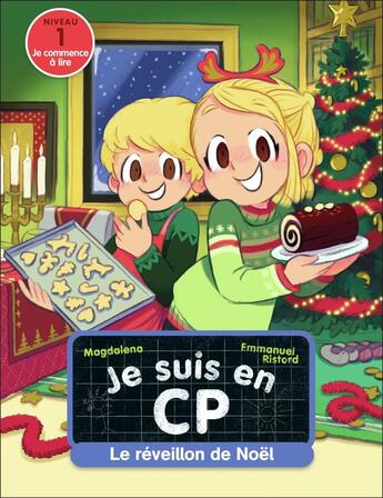 Couverture du livre « Je suis en CP : super cahier d'activités de Noël » de Emmanuel Ristord et Magdalena aux éditions Pere Castor