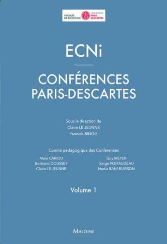 Couverture du livre « ECNI ; conférences Paris Descartes t.1 » de  aux éditions Maloine