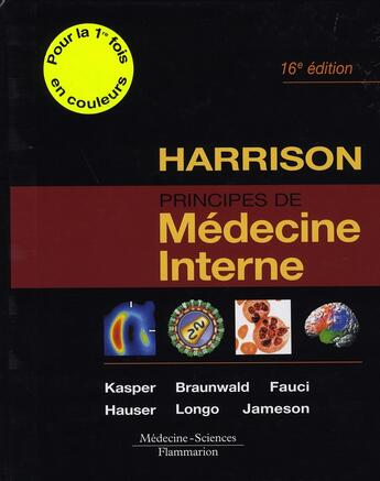 Couverture du livre « Principes de médecine interne (16e édition) » de Kasper Dennis L aux éditions Lavoisier Medecine Sciences