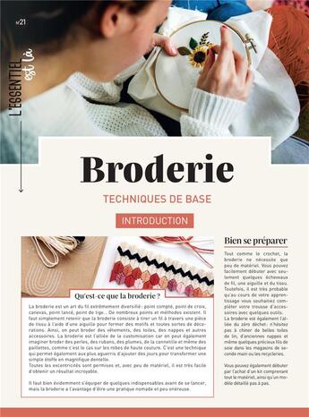 Couverture du livre « Broderie : techniques de base » de  aux éditions Mercileslivres