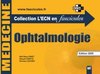 Couverture du livre « Ophtalmologie » de  aux éditions Vernazobres Grego