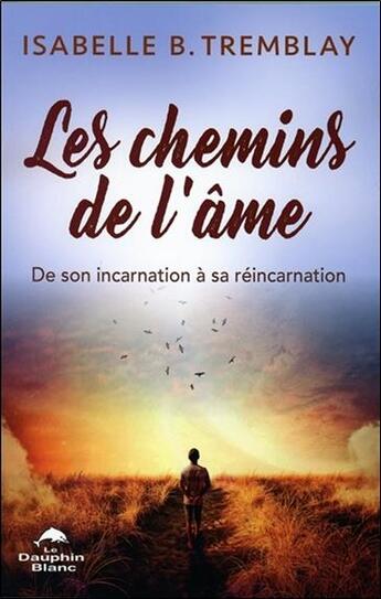 Couverture du livre « Les chemins de l'âme ; de son incarnation à sa réincarnation » de Isabelle B. Tremblay aux éditions Dauphin Blanc