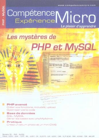 Couverture du livre « Les mystères de php et mysql » de Divers/ aux éditions Knowware