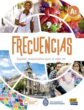 Couverture du livre « Frecuencias ; libro del alumno ; A1 » de Marina Garcia Cazorla et Jesus Esteban Bernal aux éditions Edinumen