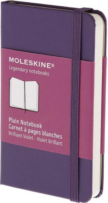 Couverture du livre « Carnet blanc très petit format violet » de  aux éditions Moleskine