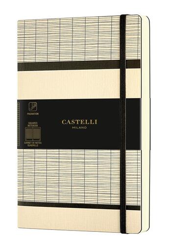 Couverture du livre « Carnet tatami grand format quadrillé white milk » de  aux éditions Castelli Milano