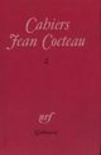 Couverture du livre « Cahiers jean cocteau » de Collectif Gallimard aux éditions Gallimard (patrimoine Numerise)