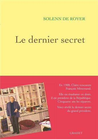 Couverture du livre « Le dernier secret » de Solenn De Royer aux éditions Grasset