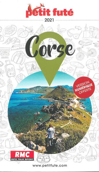 Couverture du livre « GUIDE PETIT FUTE ; REGION ; Corse (édition 2021) » de  aux éditions Le Petit Fute