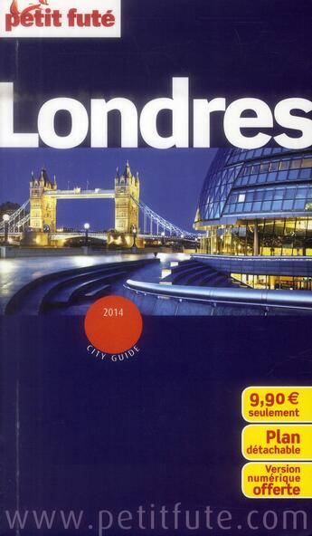 Couverture du livre « GUIDE PETIT FUTE ; CITY GUIDE ; Londres (édition 2014) » de  aux éditions Le Petit Fute