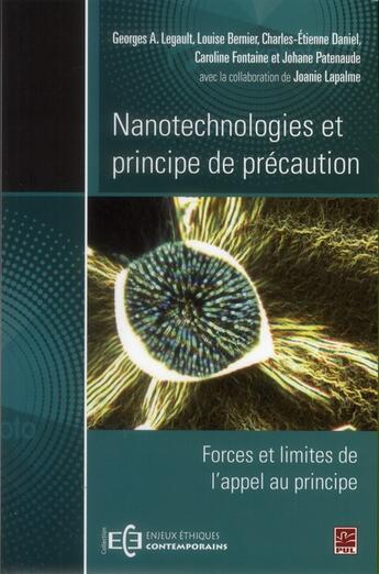 Couverture du livre « Nanotechnologies et principes de precaution » de  aux éditions Presses De L'universite De Laval