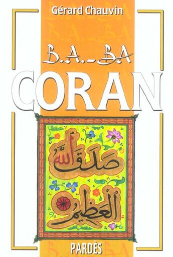 Couverture du livre « Coran » de Gerard Chauvin aux éditions Pardes