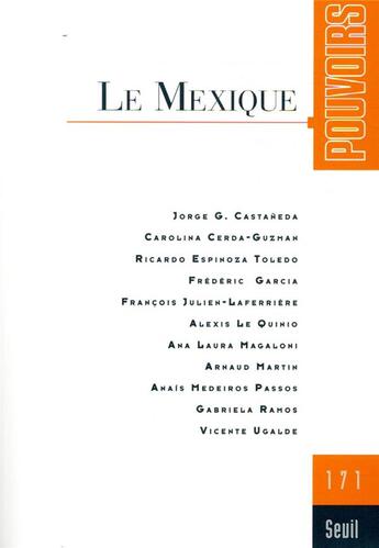 Couverture du livre « Pouvoirs numero 171 le mexique » de  aux éditions Seuil