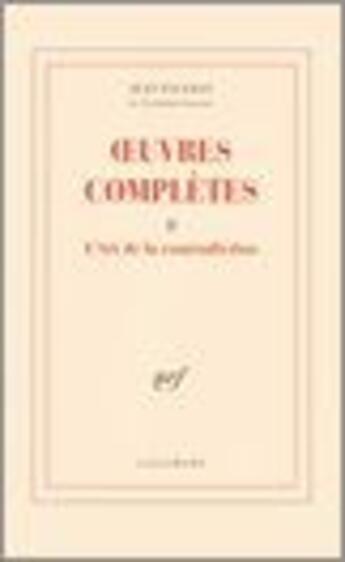 Couverture du livre « Oeuvres completes » de Jean Paulhan aux éditions Gallimard