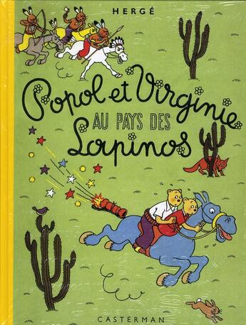 Couverture du livre « Popol et Virginie au pays des Lapinos » de Herge aux éditions Casterman