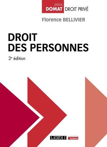 Couverture du livre « Droit des personnes (2e édition) » de Florence Bellivier aux éditions Lgdj