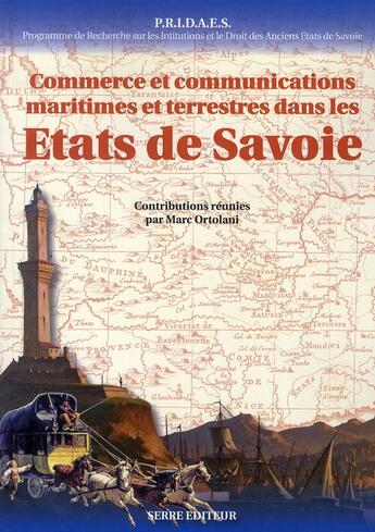 Couverture du livre « Commerce et communications maritimes et terrestres dans les Etats de Savoie » de  aux éditions Serre