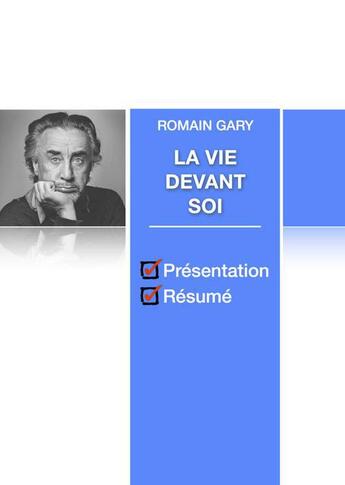 Couverture du livre « La Vie devant soi, de Romain Gary ; résumé de l'oeuvre » de  aux éditions Numeriklivres