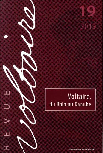 Couverture du livre « Revue voltaire 19 - voltaire, du rhin au danube » de  aux éditions Pu De Paris-sorbonne