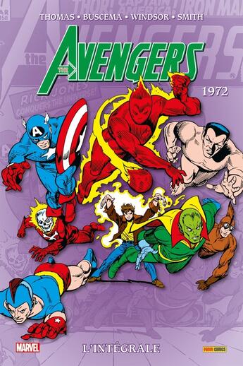 Couverture du livre « Avengers : L'intégrale 1972 (T09) (Nouvelle édition) » de John Buscema et Roy Thomas et Steve Englehart et Barry Windsor Smith aux éditions Panini