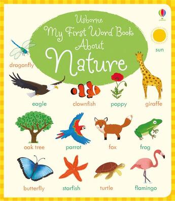 Couverture du livre « My first word book about nature » de Bathie Holly et Marta Cabrol aux éditions Usborne