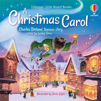 Couverture du livre « A Christmas carol » de Charles Dickens et Lesley Sims et Jesus Lopez aux éditions Usborne