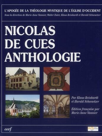 Couverture du livre « Nicolas de cues - anthologie » de Schwaetzer Harald aux éditions Cerf