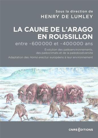 Couverture du livre « La caune de l'arago en Roussillon entre -600 000 et -400 000 ans » de Henry De Lumley aux éditions Cnrs