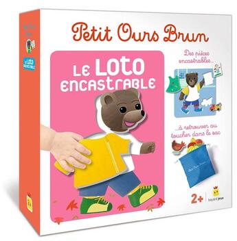 Couverture du livre « Petit ours brun - le loto encastrable » de Daniele Bour aux éditions Bayard Jeux