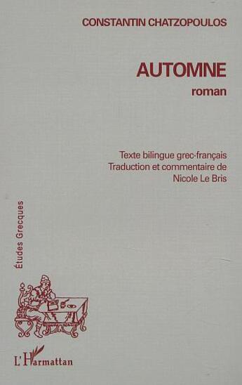 Couverture du livre « Automne » de Constantin Chatzopoulos aux éditions L'harmattan