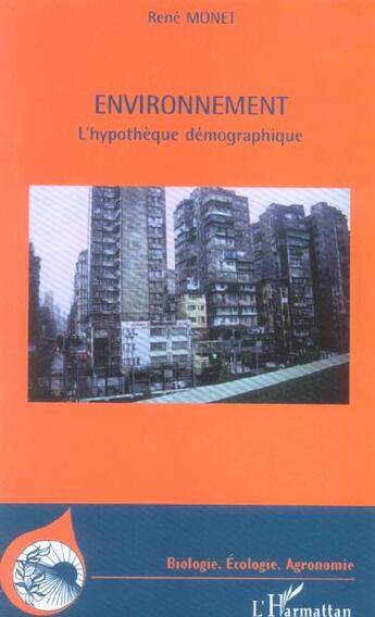 Couverture du livre « Environnement » de Rene Monet aux éditions L'harmattan