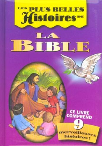 Couverture du livre « Plus belles histoires de la bible » de Brierley J aux éditions Fides