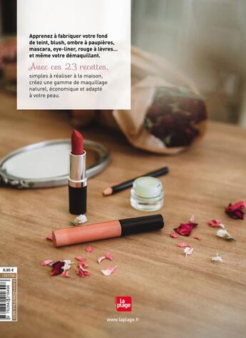 Couverture du livre « Je fabrique mon maquillage » de Nathalie Ramanantsoa aux éditions La Plage