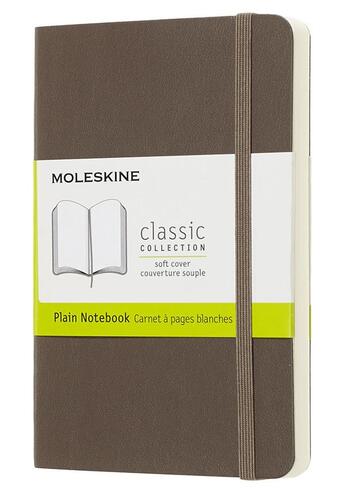 Couverture du livre « Carnet blanc poche souple terre d'ombre » de Moleskine aux éditions Moleskine Papet