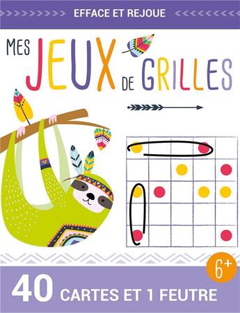 Couverture du livre « Jeux de grilles (coll. efface et rejoue! ) » de Idees Book Creations aux éditions 1 2 3 Soleil